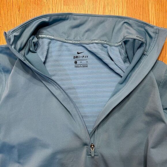 Nike Dri Fit Medium Blue Athletic Jacket Pullover - Picture 3 of 8